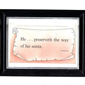 Framed Inspirational Christian Wall Hanging 6-6